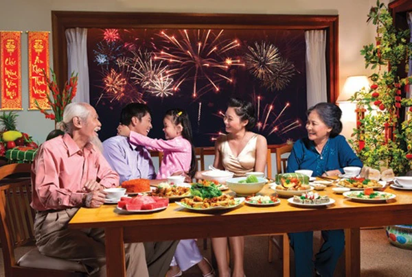 Tết đoàn viên cùng gia đình