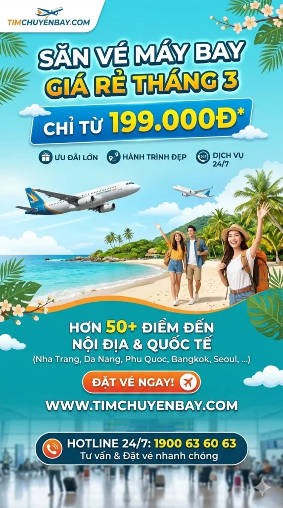 Tháng 3 Nên Đi Đâu? Top Điểm Đến Có Vé Máy Bay Rẻ Nhất