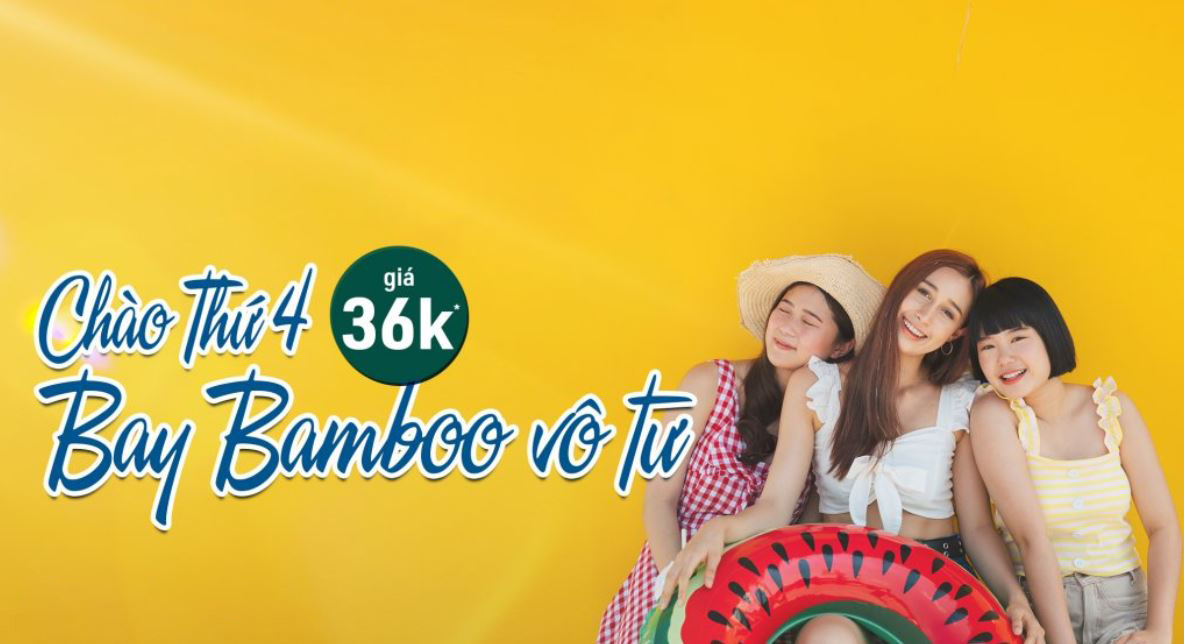 Bamboo khuyến mãi vé máy bay giá rẻ
