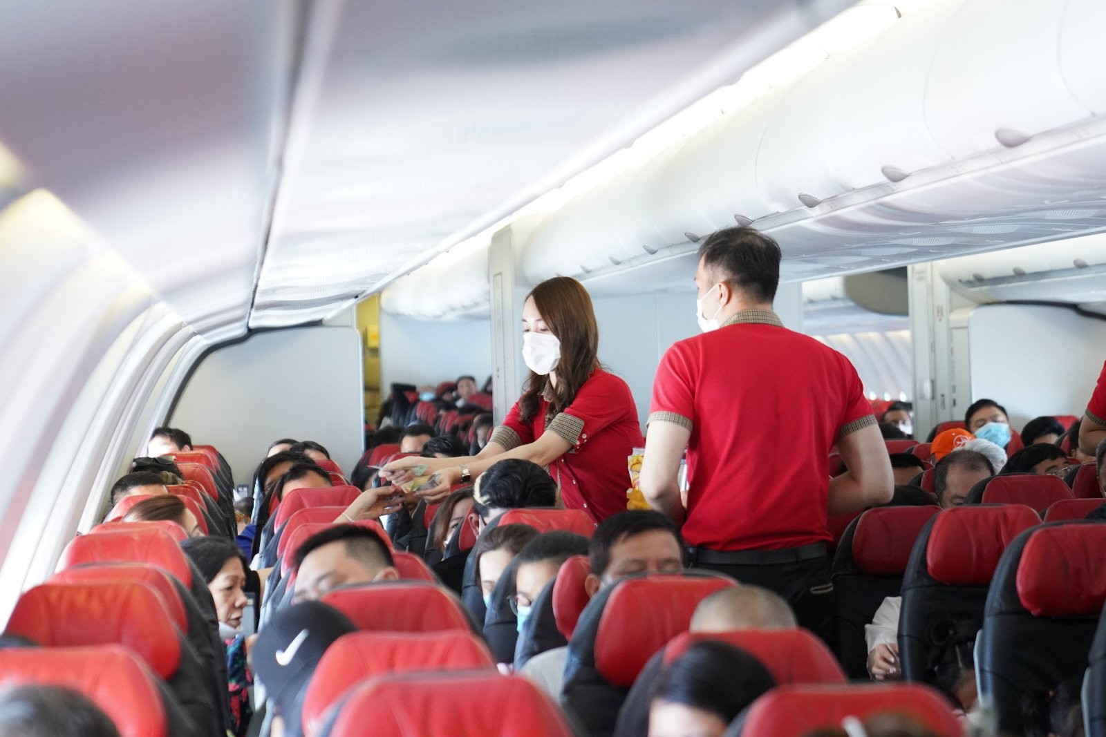 Khoang máy bay của Vietjet Air