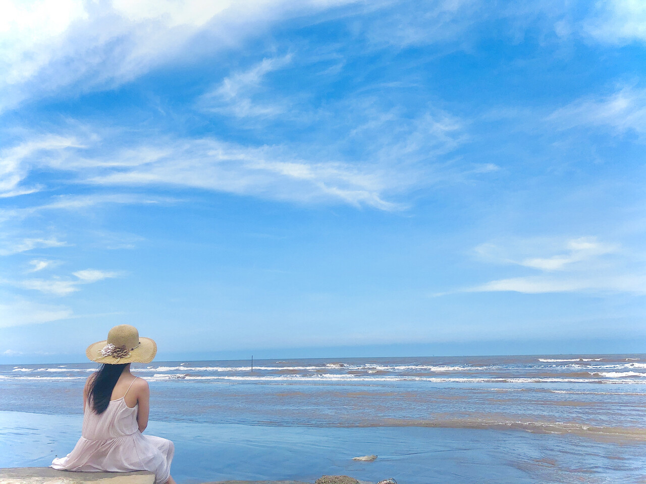 Một thoáng bình yên trên biển Cồn Vành