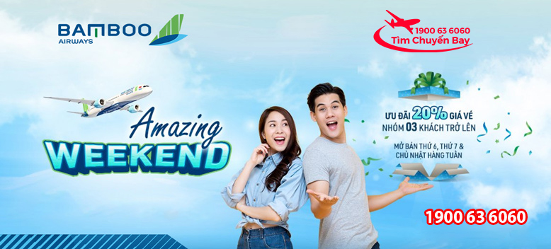 Bamboo khuyến mãi 20% giá vé cho nhóm 3 khách trở lên