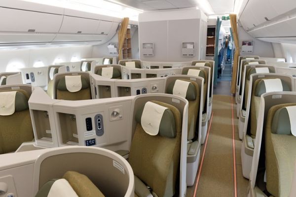 Khoang ghế hạng thương gia của Vietnam Airlines