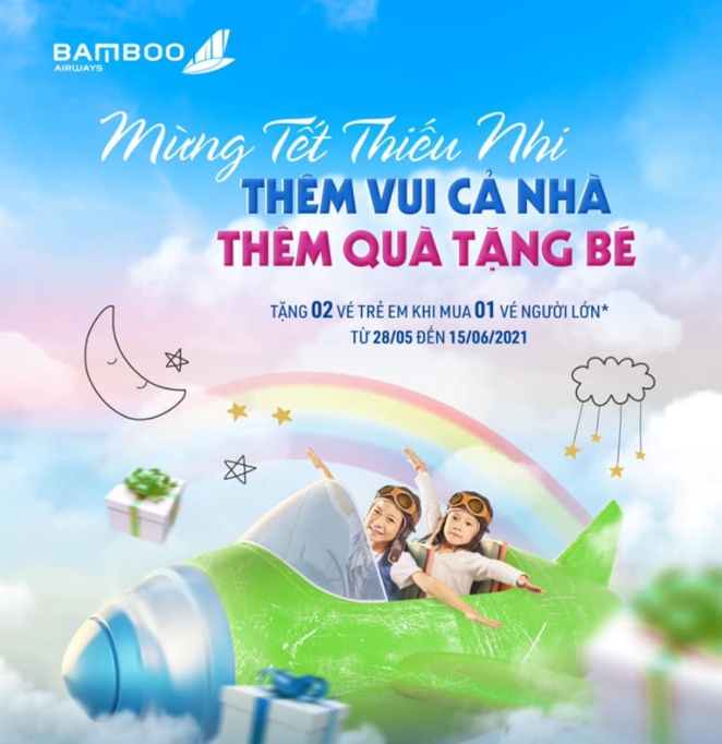 Bamboo khuyến mãi Tết thiếu nhi