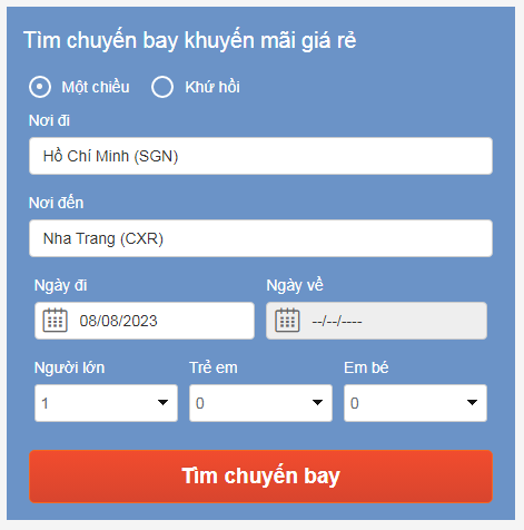 Nhập các thông tin cần thiết theo hướng dẫn