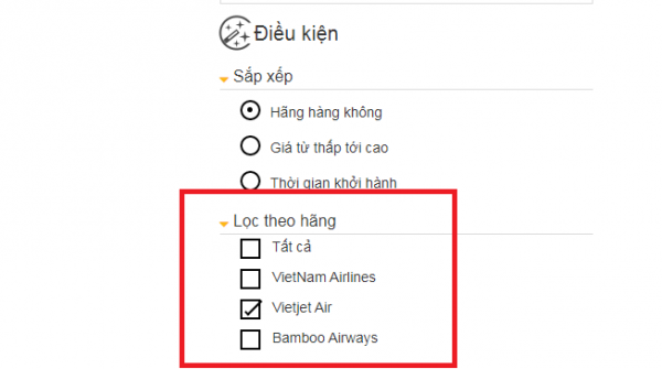 Chọn hãng Vietjet Air
