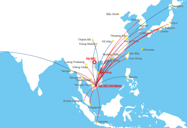 Lịch bay Vietnam Airlines