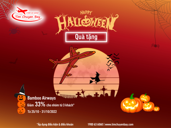 Bamboo Airways ưu đãi dịp Halloween