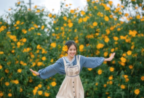 Rong ruổi trên khắp các con đường trong mùa hoa dã quỳ Đà Lạt