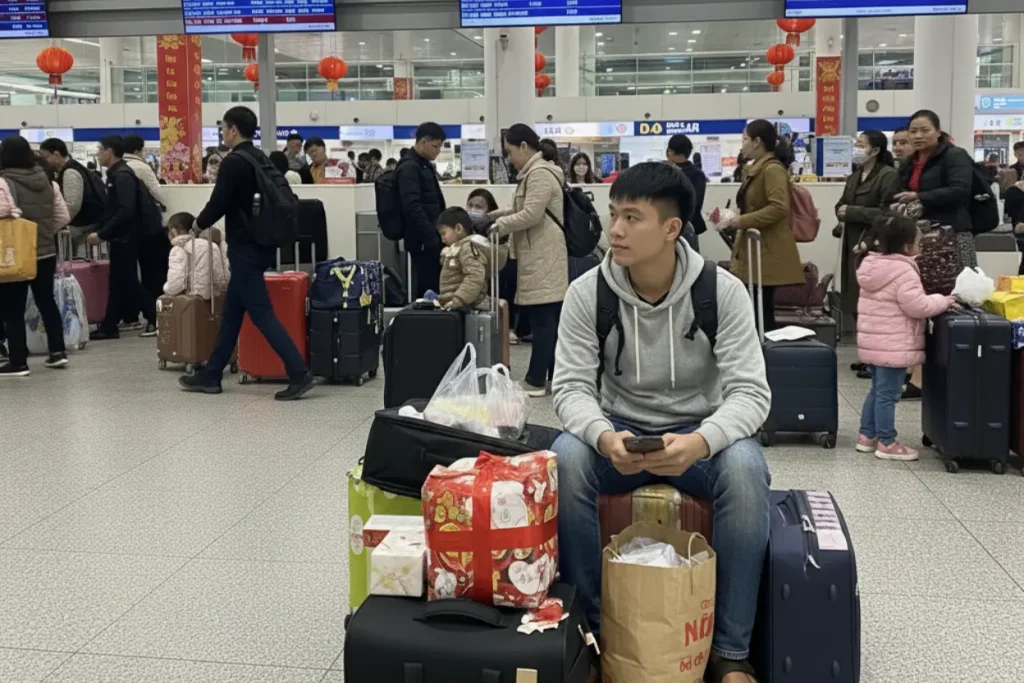Vé máy bay ngày 27 Tết, hành trình trở về nhà