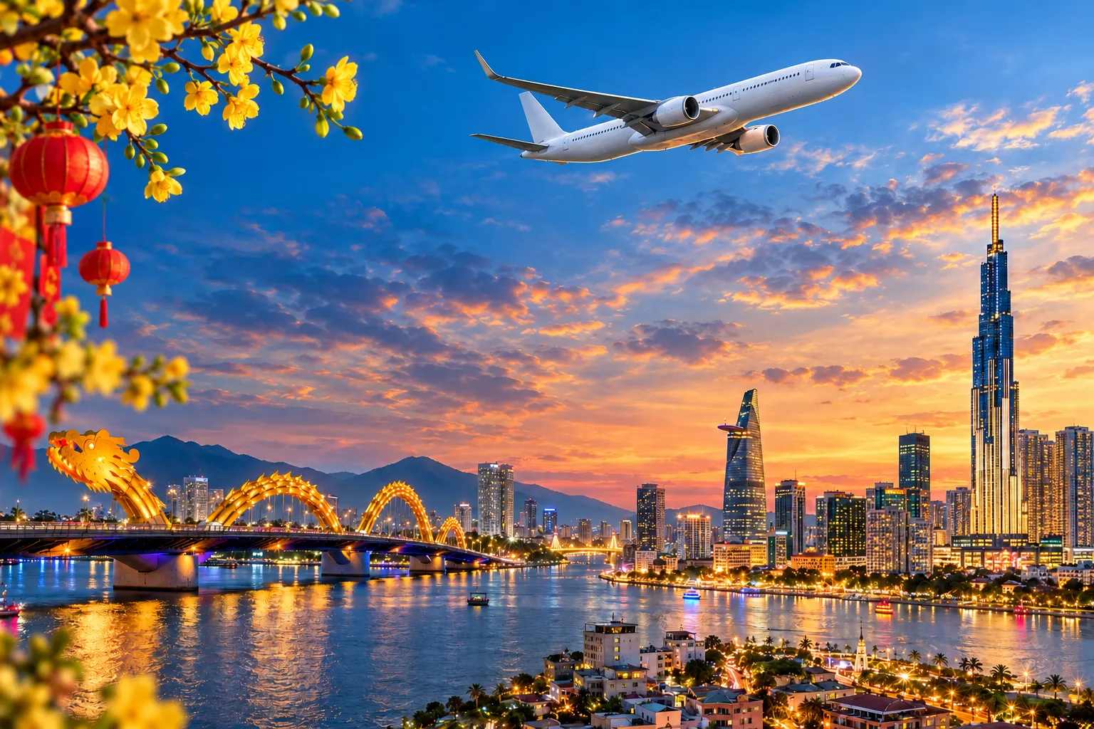 Vé máy bay Sài Gòn – Đà Nẵng sau Tết giảm mạnh