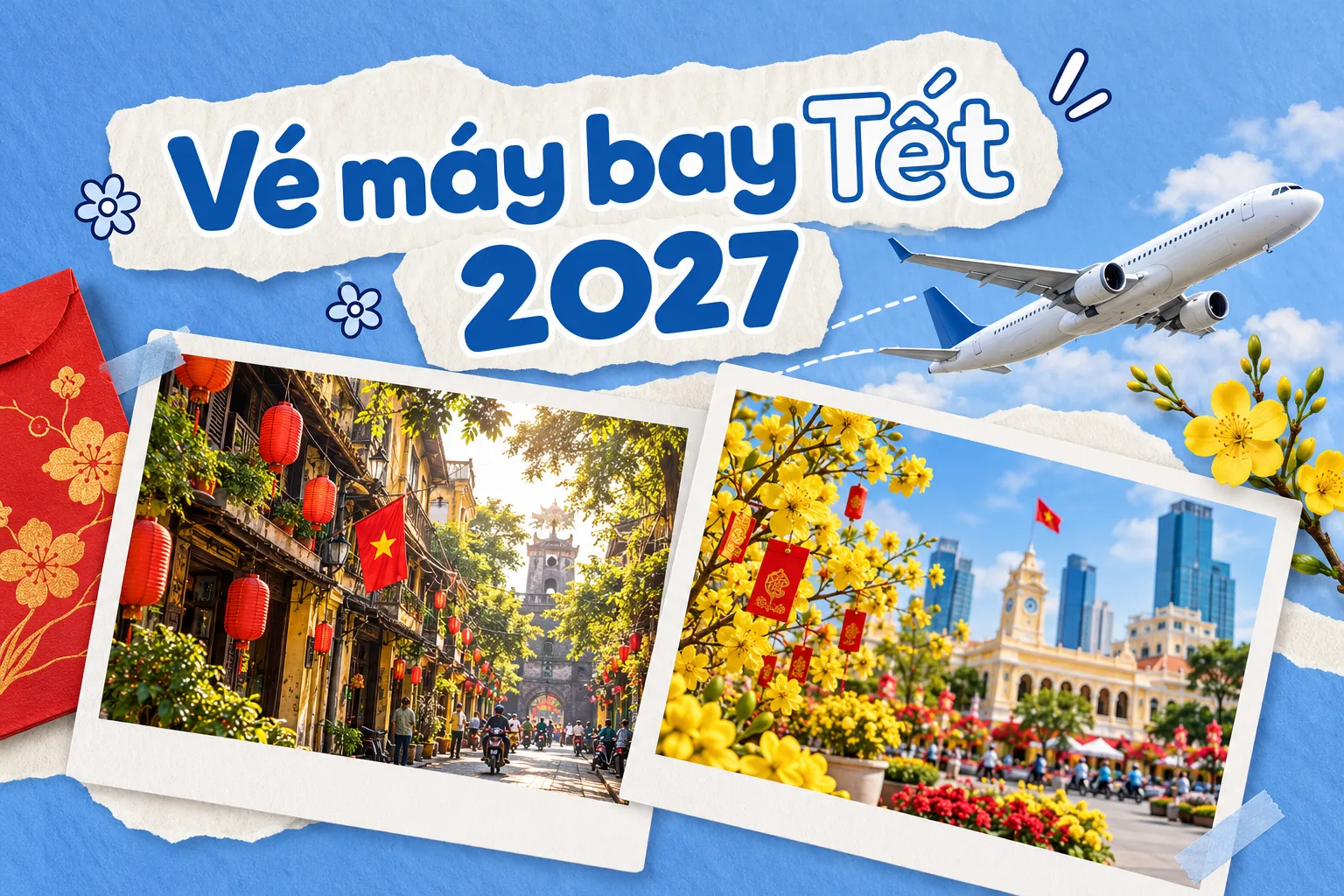 Vé máy bay Tết 2027 chủ động đặt vé, an tâm ngày về sum họp