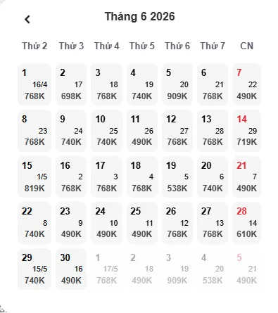 Vé máy bay Phú Quốc tháng 6 giá rẻ.