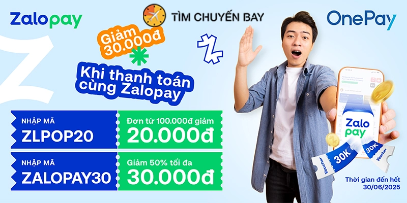 Thanh toán qua Zalopay – Ưu đãi đặc biệt từ Onepay