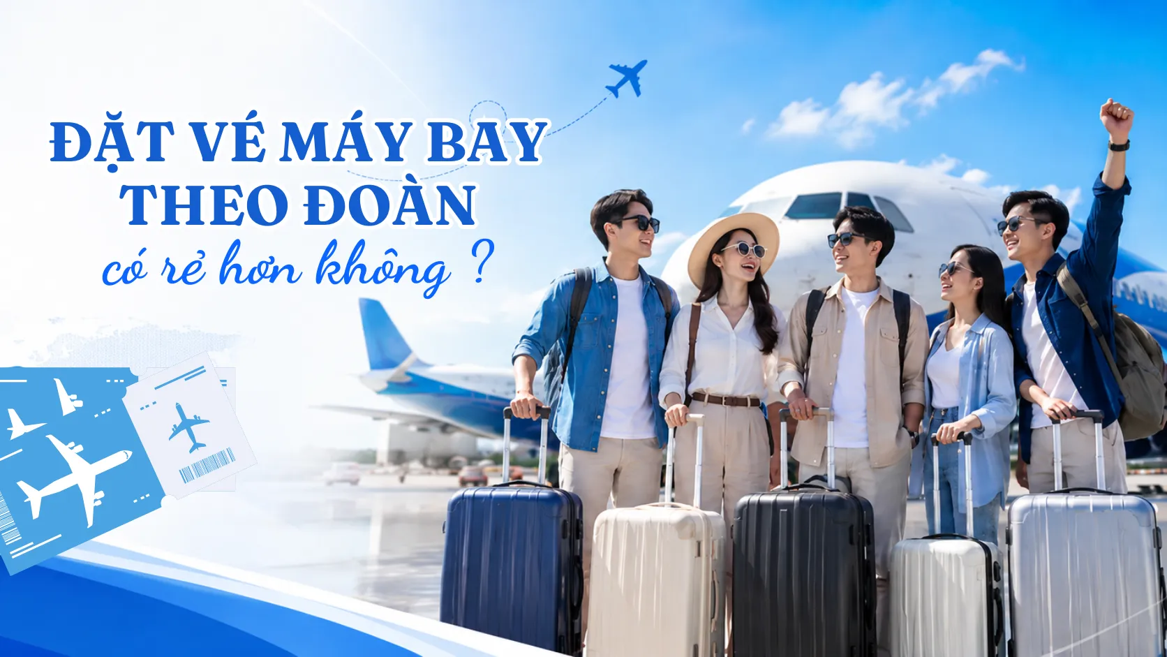 Đặt vé máy bay theo đoàn có rẻ hơn không